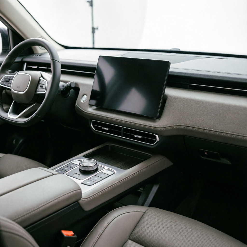 iCAR V25内饰谍照曝光：方盒子家族中型SUV强化实用性与越野属性