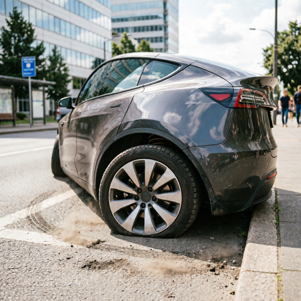 Model Y L后轮塌陷真相：弹簧迭代未召回，车主如何避坑？